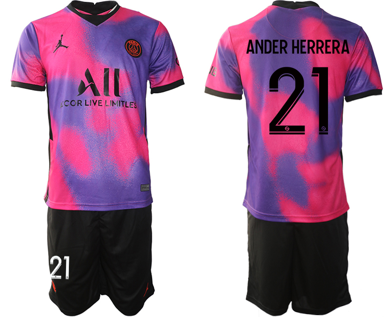 2020-21 Paris Saint Germain away 21# ANDERHERRERA soccer jerseys