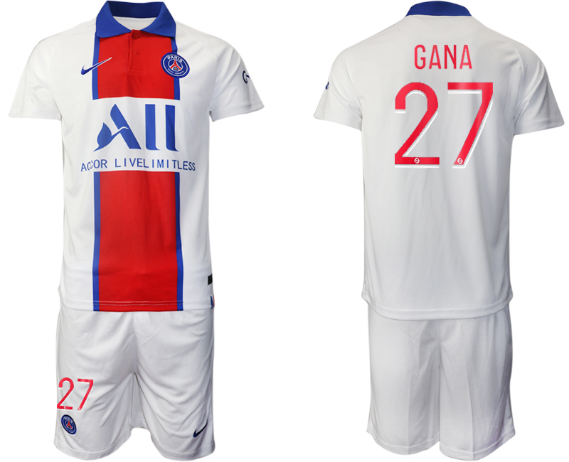 2020-21 Paris Saint-Germain away 27# GANA soccer jerseys