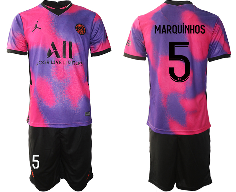 2020-21 Paris Saint Germain away 5# MARQUINHOS soccer jerseys