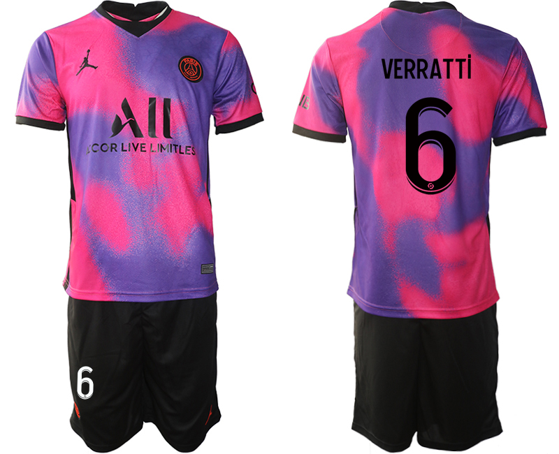 2020-21 Paris Saint Germain away 6# VERRATTI soccer jerseys