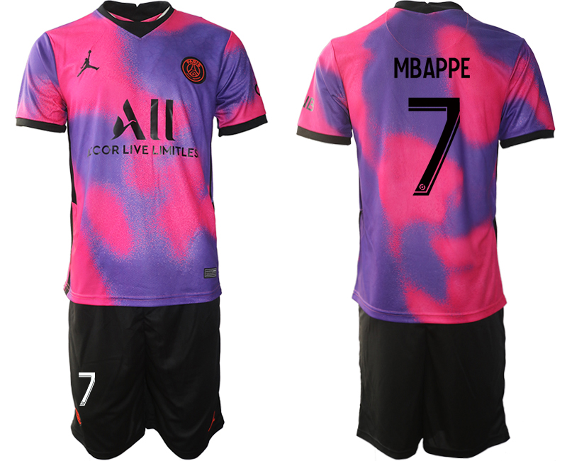 2020-21 Paris Saint Germain away 7# MBAPPE soccer jerseys