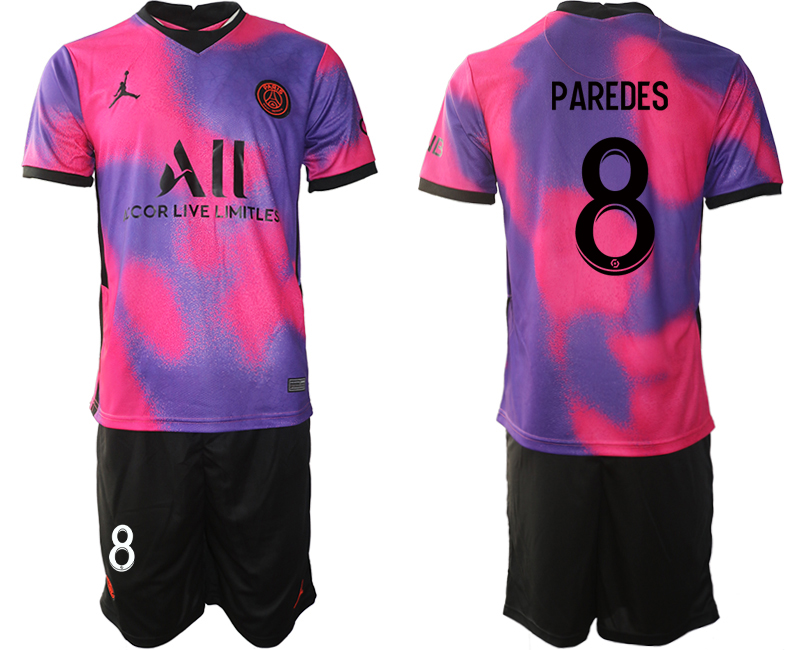 2020-21 Paris Saint Germain away 8# PAREDES soccer jerseys