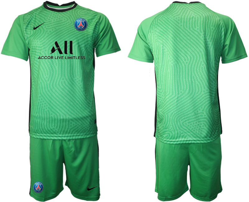 2020-21 Paris Saint-Germain green goalkeeper soccer jerseys