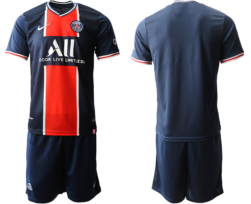 2020-21 Paris Saint Germain home soccer jerseys