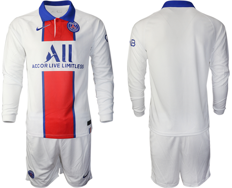 2020-21 Paris St Germain away long sleeve soccer jerseys