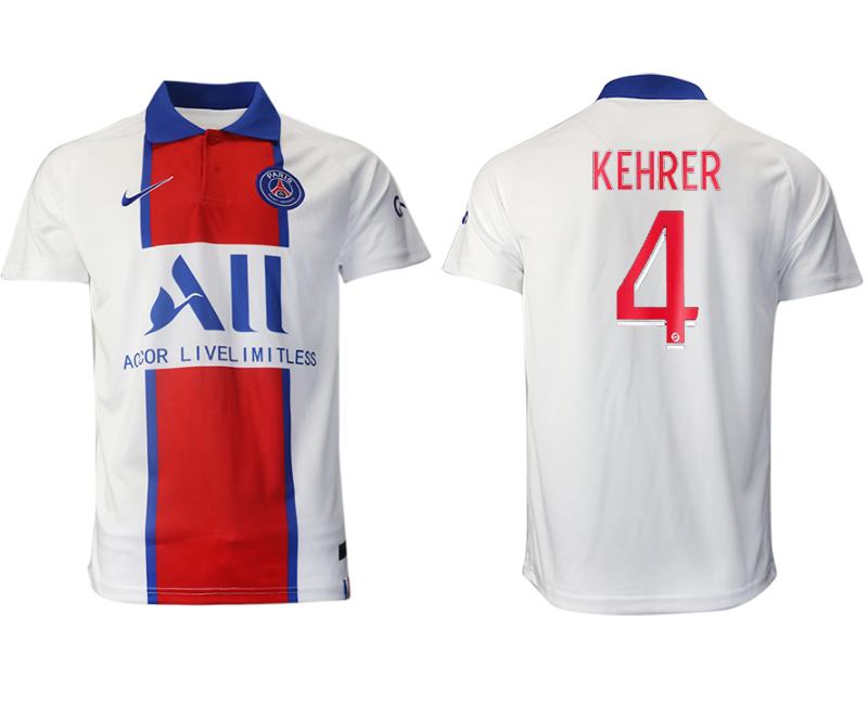 2020-21 Paris saint germain  away aaa version 4# KEHRER soccer jerseys