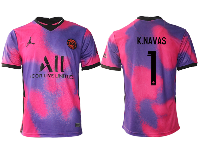 2020-21 Paris saint germain away aaa version 1# K.NAVAS soccer jerseys