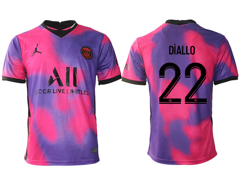 2020-21 Paris saint germain away aaa version 22# DIALLO soccer jerseys