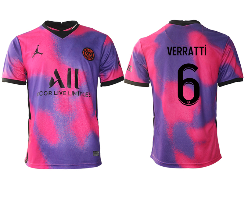 2020-21 Paris saint germain away aaa version 6# VERRATTI soccer jerseys