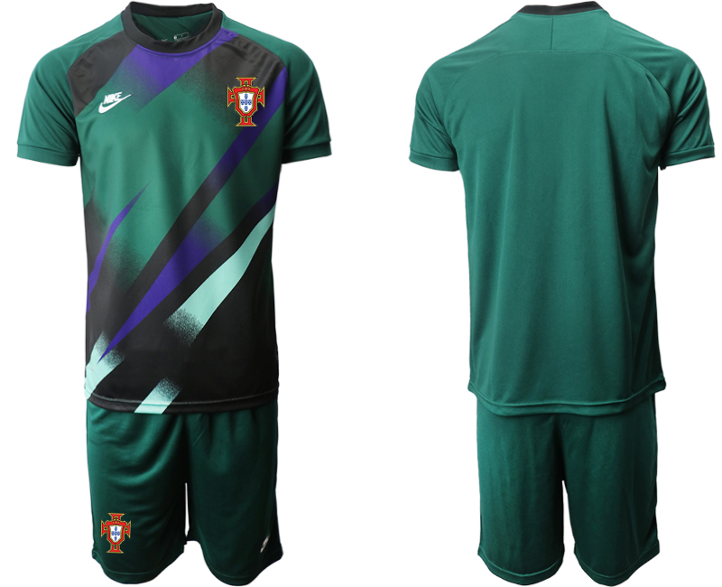 2020-21 Portugal Dark green goalkeeper soccer jerseys