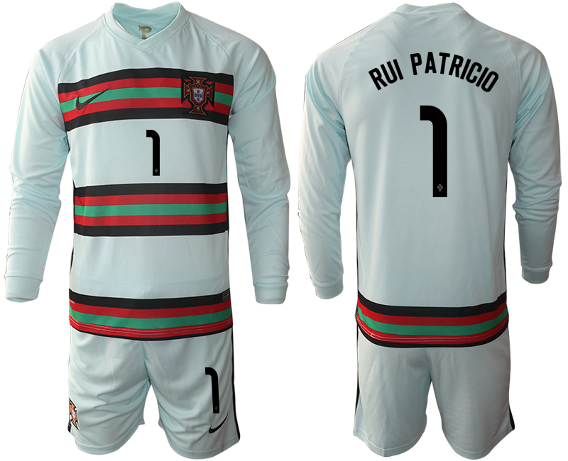 2020-21 Portugal away 1# RUI PATRICIO long sleeve soccer jerseys