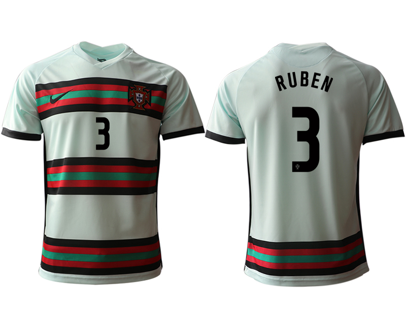 2020-21 Portugal away aaa version 3# RUBEN soccer jerseys