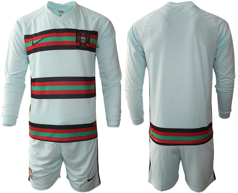 2020-21 Portugal away long sleeve soccer jerseys