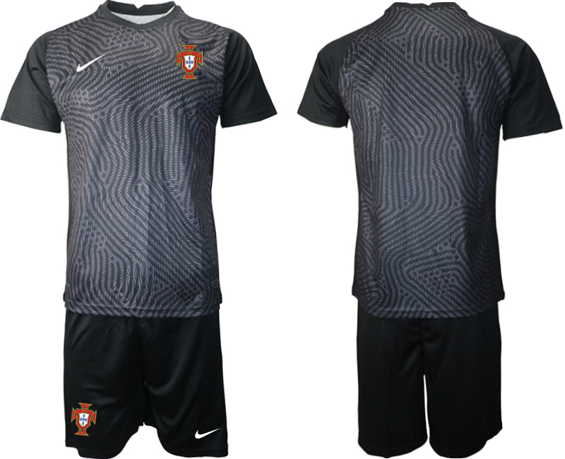 2020-21 Portugal black goalkeeper soccer jerseys