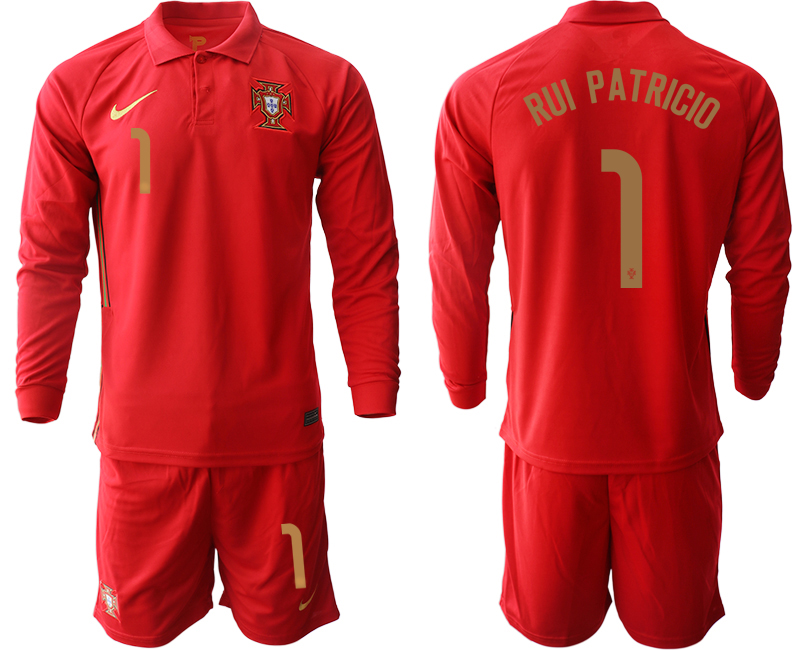 2020-21 Portugal home 1# RUI PATRICIO long sleeve soccer jerseys