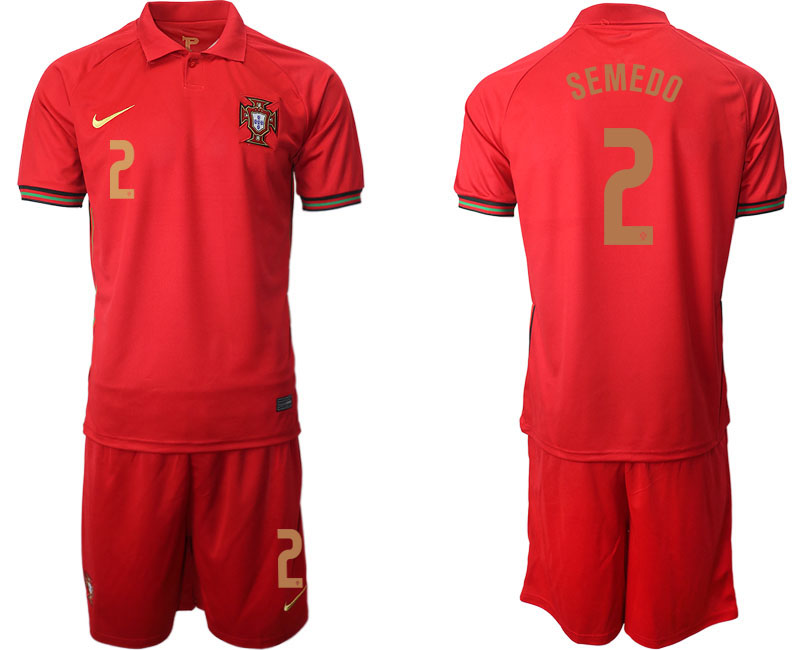 2020-21 Portugal home 2# SEMEDO soccer jerseys