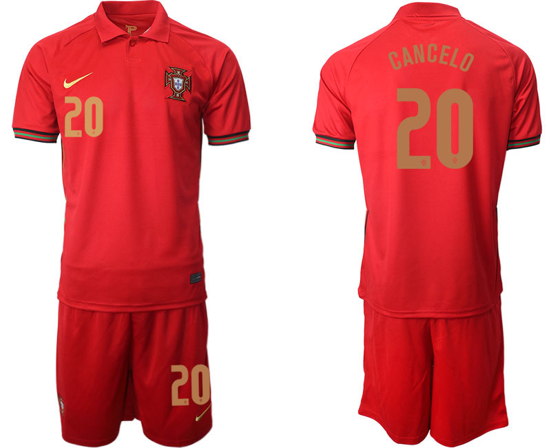 2020-21 Portugal home 20# CANCELO soccer jerseys