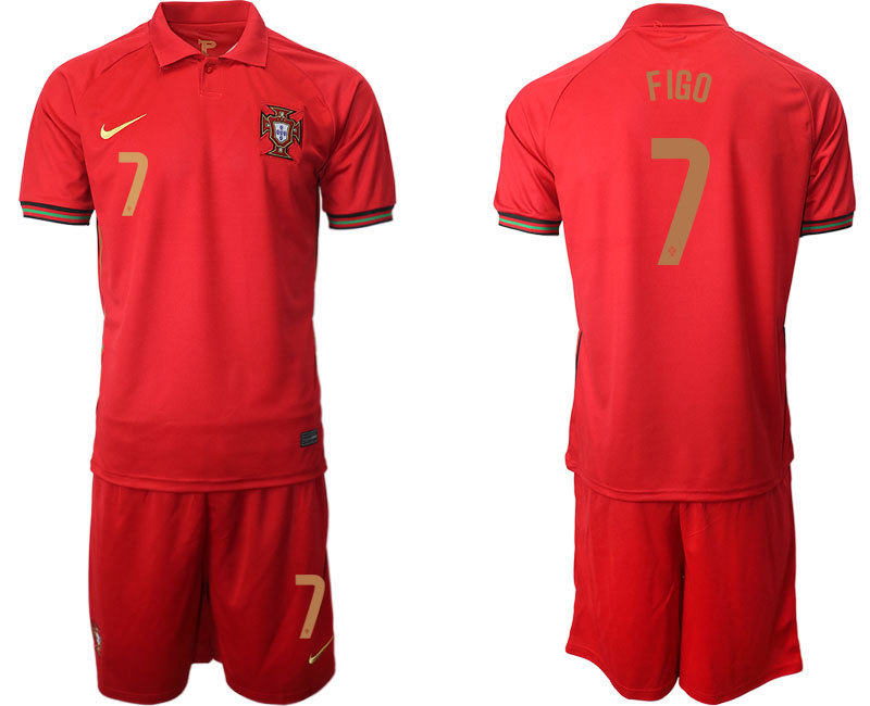 2020-21 Portugal home 7# FIGO soccer jerseys