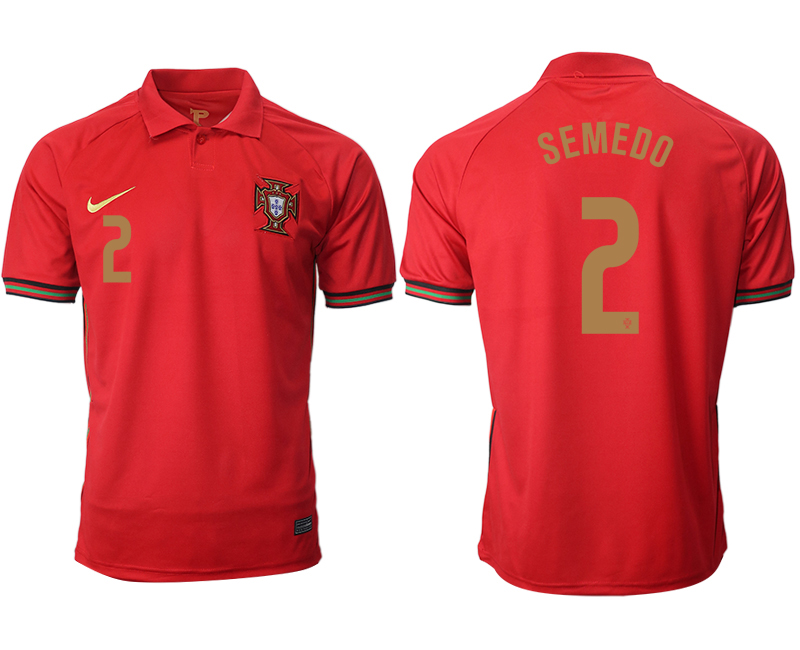 2020-21 Portugal home aaa version 2# SEMEDO soccer jerseys