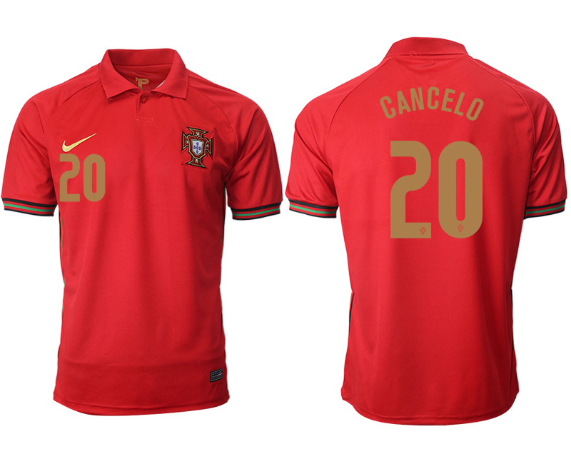 2020-21 Portugal home aaa version 20# CANCELO soccer jerseys