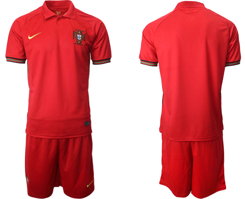 2020-21 Portugal home soccer jerseys