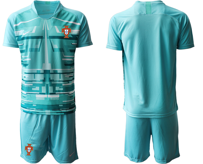 2020-21 Portugal lake blue goalkeeper soccer jerseys