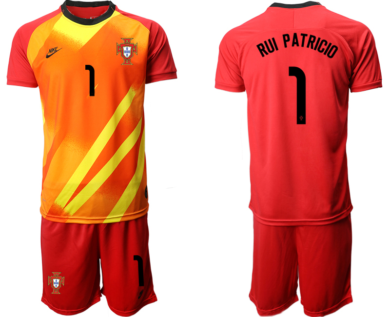 2020-21 Portugal red goalkeeper 1# RUI PATRICIO soccer jerseys.