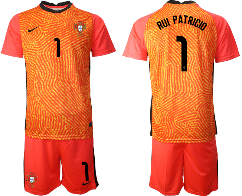 2020-21 Portugal red goalkeeper 1# RUI PATRICIO soccer jerseys