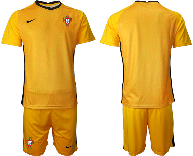 2020-21 Portugal yellow goalkeeper soccer jerseys