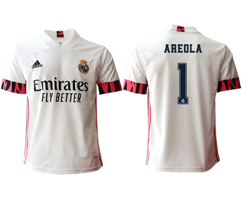 2020-21 Real Madrid  home aaa version 1# AREOLA soccer jerseys