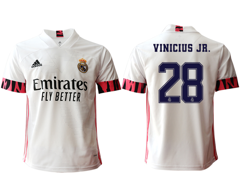 2020-21 Real Madrid  home aaa version 28# VINICIUS JR. soccer jerseys