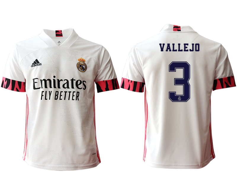 2020-21 Real Madrid  home aaa version 3# VALLEJO soccer jerseys