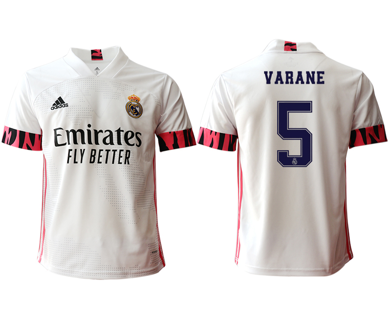 2020-21 Real Madrid  home aaa version 5# VARANE soccer jerseys