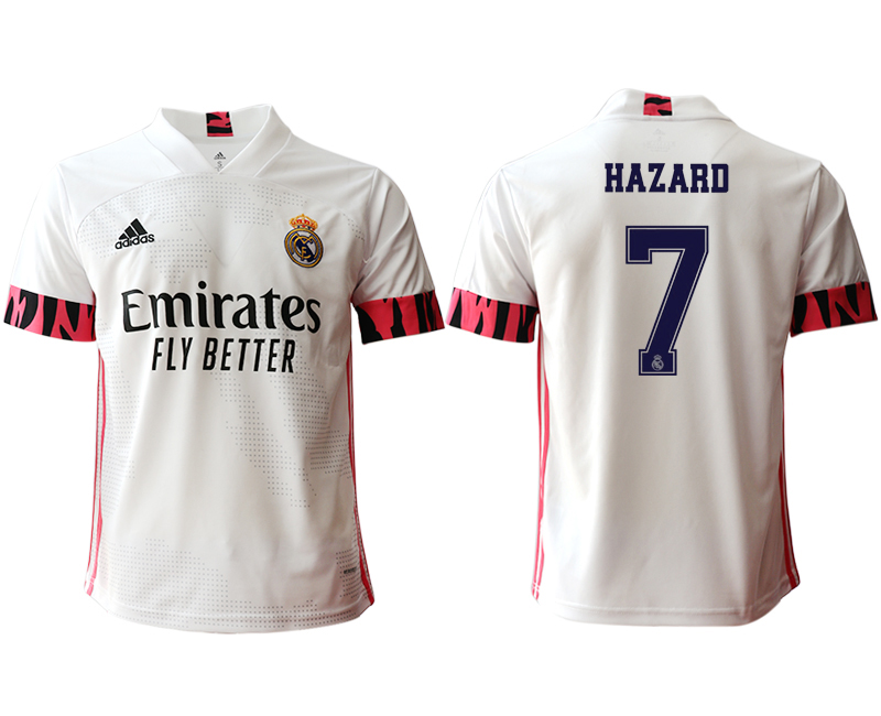 2020-21 Real Madrid  home aaa version 7# HAZARD soccer jerseys