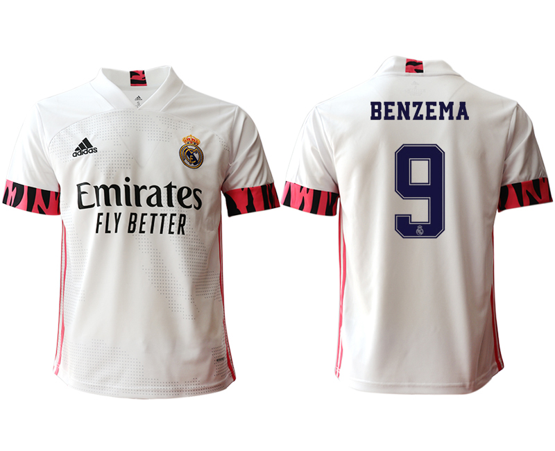 2020-21 Real Madrid  home aaa version 9# BENZEMA soccer jerseys