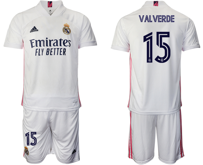 2020-21 Real Madrid 15 VALVERDE Home Soccer Jersey