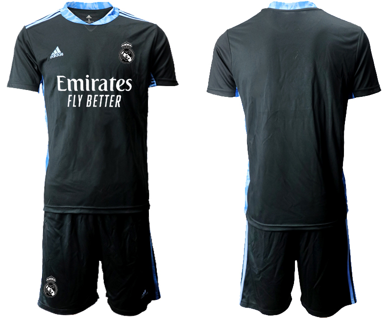 2020-21 Real Madrid Black Goalkeeper Soccer Jersey