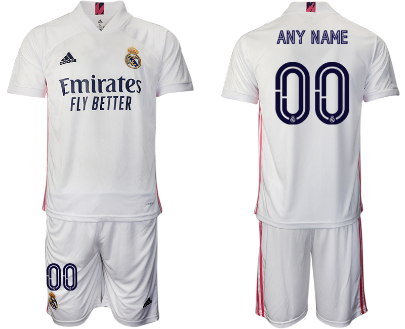 2020-21 Real Madrid Customized Home Soccer Jersey