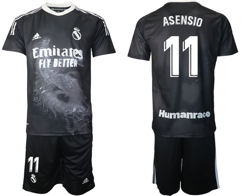 2020-21 Real Madrid adidas × Human Race 11# ASENSIO soccer jerseys