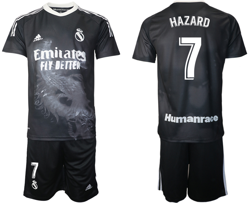 2020-21 Real Madrid adidas × Human Race 7# HAZARD soccer jerseys