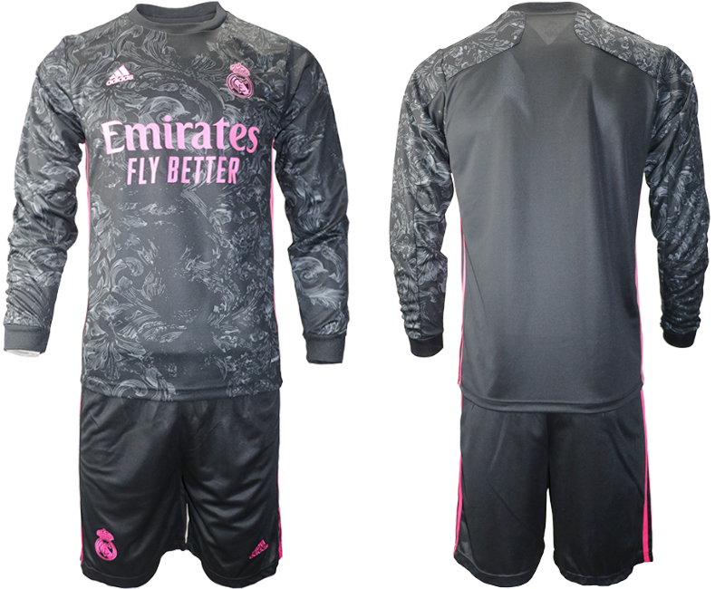 2020-21 Real Madrid away  long sleeve soccer jerseys