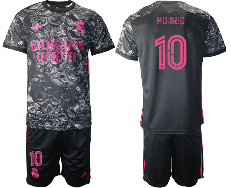 2020-21 Real Madrid away 10# MODRIC black soccer jerseys