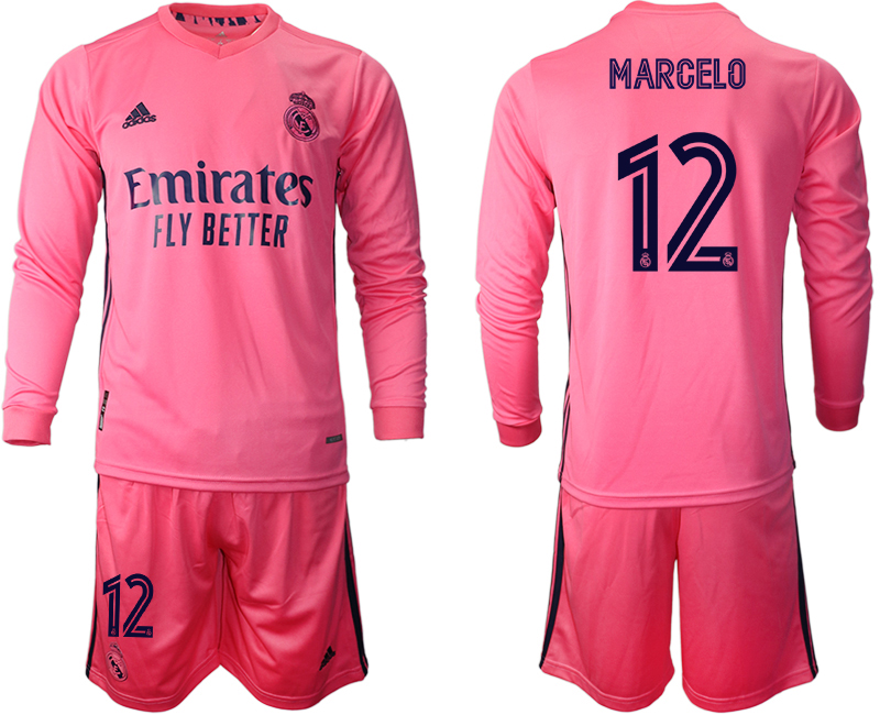 2020-21 Real Madrid away 12# MARCELO long sleeve soccer jerseys