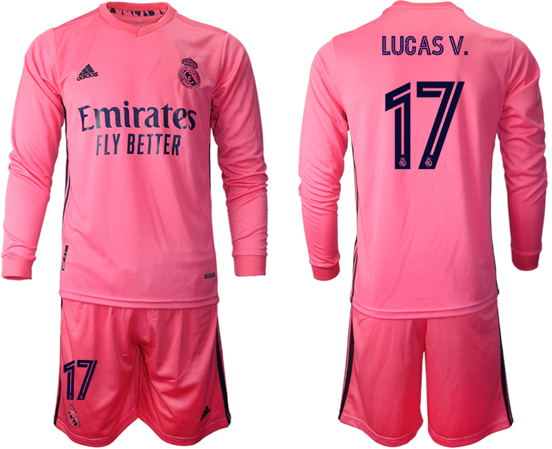 2020-21 Real Madrid away 17# LUCASV. long sleeve soccer jerseys