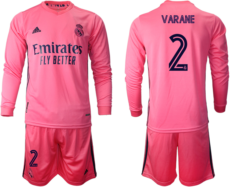 2020-21 Real Madrid away 2# VARANE long sleeve soccer jerseys