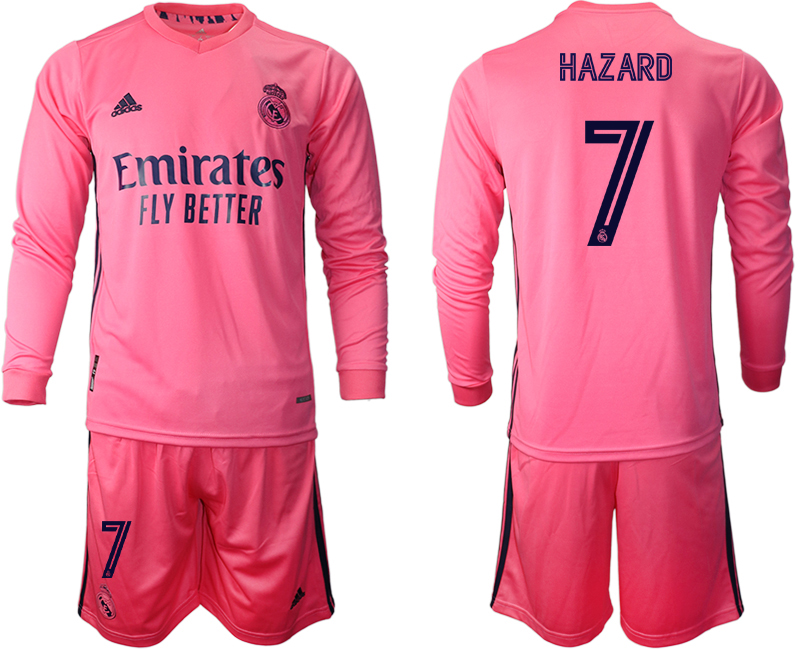 2020-21 Real Madrid away 7# HAZARD long sleeve soccer jerseys