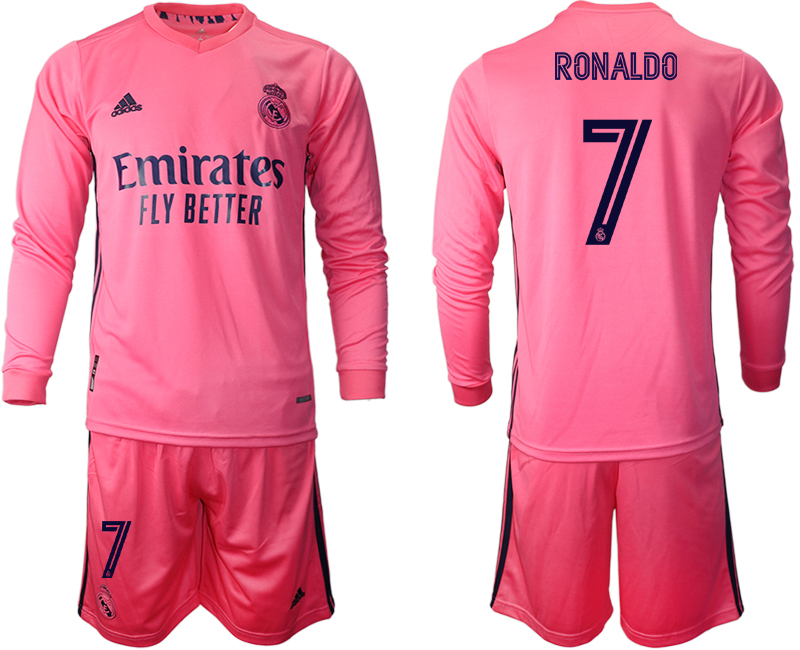 2020-21 Real Madrid away 7# RONALDO long sleeve soccer jerseys