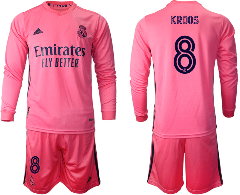 2020-21 Real Madrid away 8# KROOS long sleeve soccer jerseys