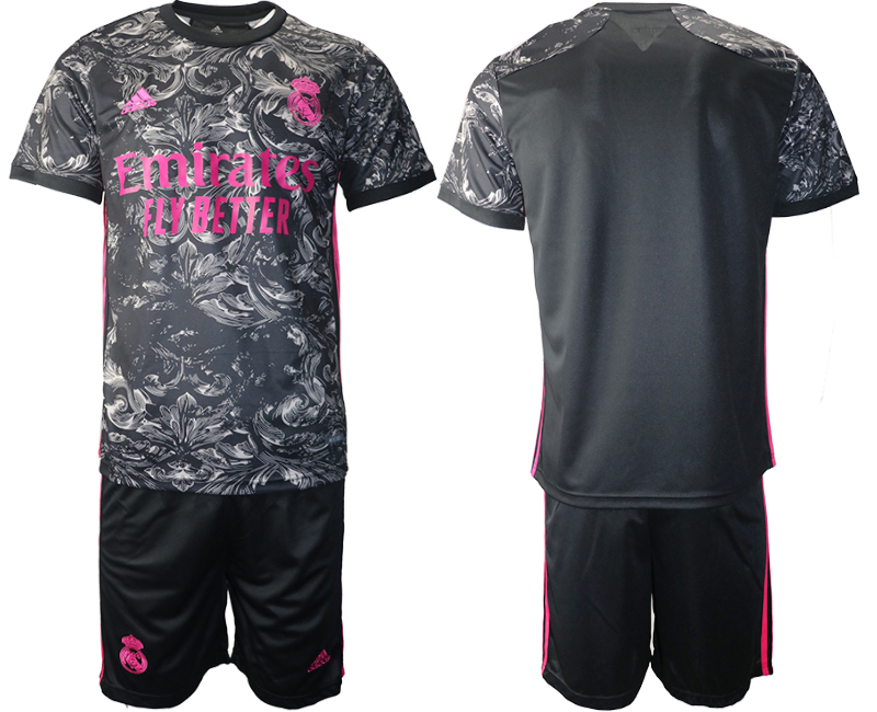 2020-21 Real Madrid away black soccer jerseys