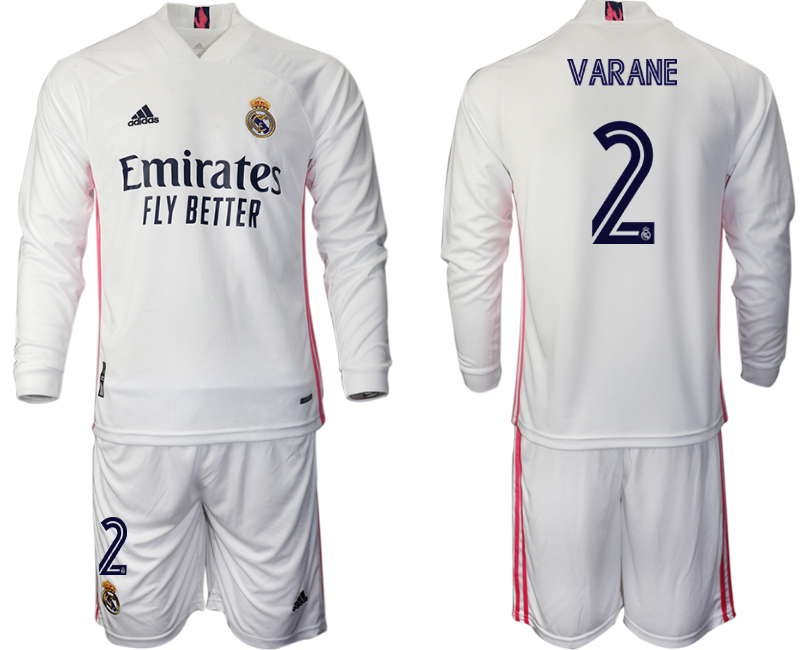 2020-21 Real Madrid home 2# VARANE long sleeve soccer jerseys